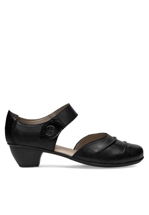 Półbuty Rieker. Kolor: czarny