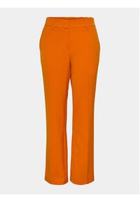 YAS Spodnie materiałowe Likka 26030744 Pomarańczowy Regular Fit. Kolor: pomarańczowy. Materiał: syntetyk #3