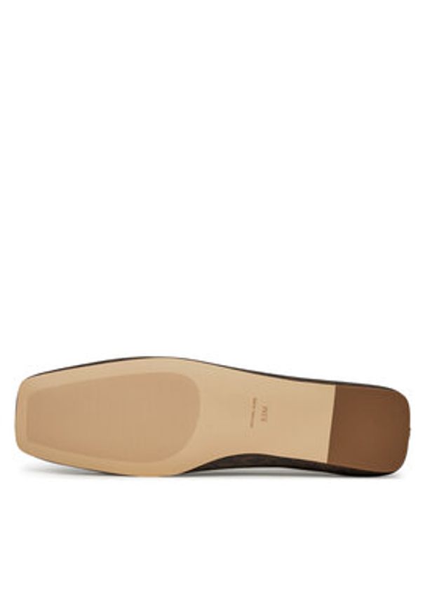 MICHAEL Michael Kors Baleriny Lena 40S5LEFP1B Brązowy. Kolor: brązowy. Materiał: skóra