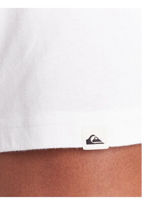 Quiksilver T-Shirt Light Waves Ss EQYZT08175 Biały Comfort Fit. Kolor: biały. Materiał: bawełna