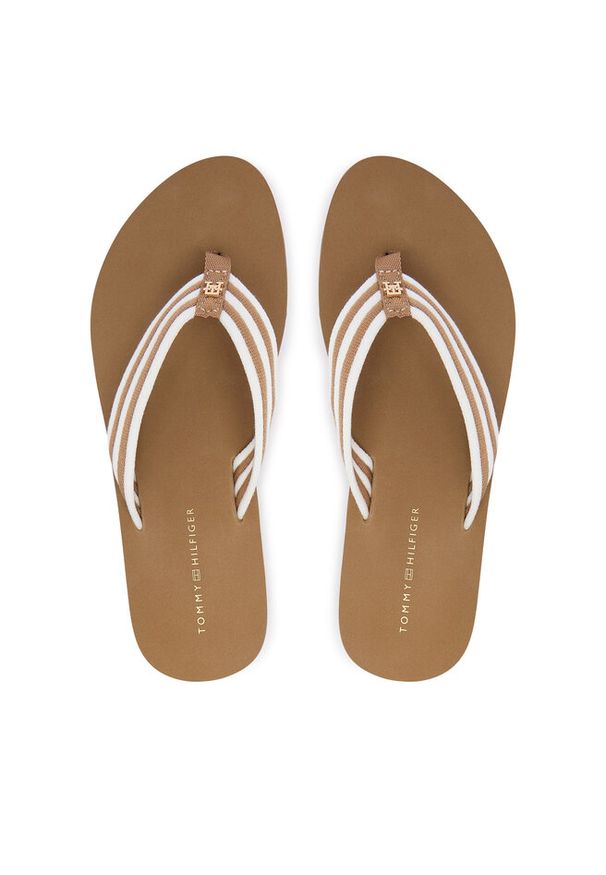 TOMMY HILFIGER - Japonki Tommy Hilfiger. Kolor: beżowy