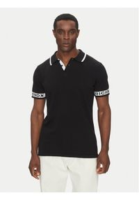 Richmond X Polo UMP25309PO Czarny Regular Fit. Typ kołnierza: polo. Kolor: czarny. Materiał: bawełna #1