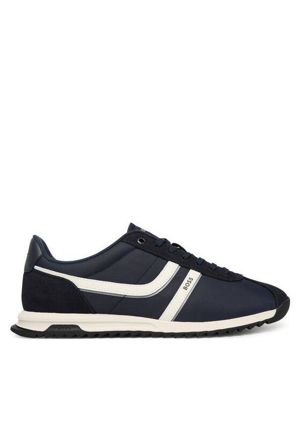 BOSS Sneakersy Zayn 50562818 Granatowy. Kolor: niebieski. Materiał: materiał