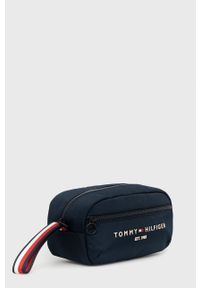 TOMMY HILFIGER - Tommy Hilfiger Kosmetyczka kolor granatowy. Kolor: niebieski. Materiał: poliester #4