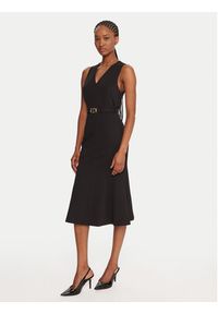 TwinSet - TWINSET Sukienka koktajlowa 252TP2606 Czarny Slim Fit. Kolor: czarny. Materiał: wiskoza. Styl: wizytowy #2