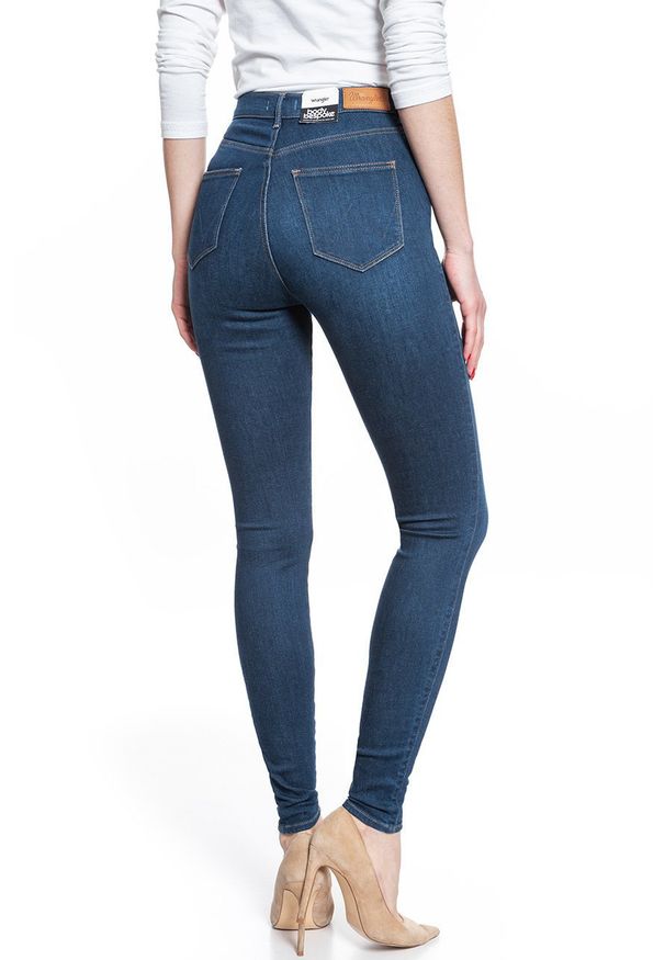 Wrangler - WRANGLER SUPER HIGH SKINNY DARK INDIGO W27WVQX1E 112128201