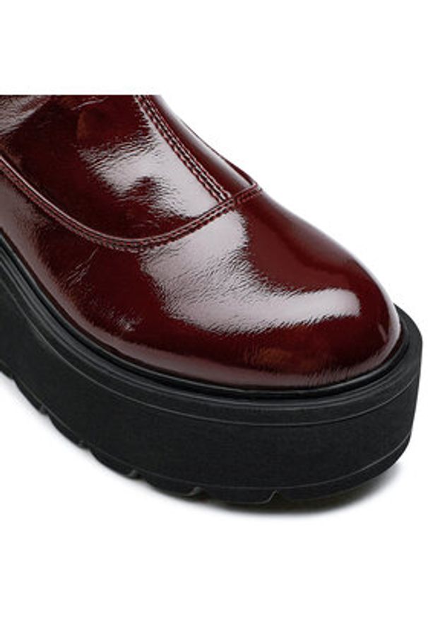 Jenny Fairy Botki LS5796-02A Bordowy. Kolor: czerwony. Materiał: skóra