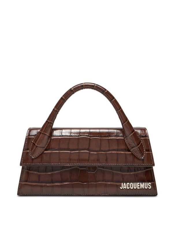 JACQUEMUS Torebka Le Chiquito Long 25E213BA004-4301 Brązowy. Kolor: brązowy. Materiał: skórzane, lakierowane