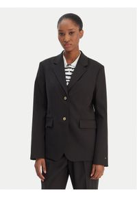 TOMMY HILFIGER - Tommy Hilfiger Marynarka Timeless WW0WW46662 Czarny Regular Fit. Kolor: czarny. Materiał: syntetyk #1