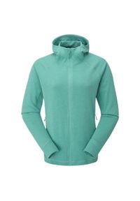 Bluza z kapturem damska Rab Nexus Hoody rozpinana. Typ kołnierza: kaptur. Kolor: zielony