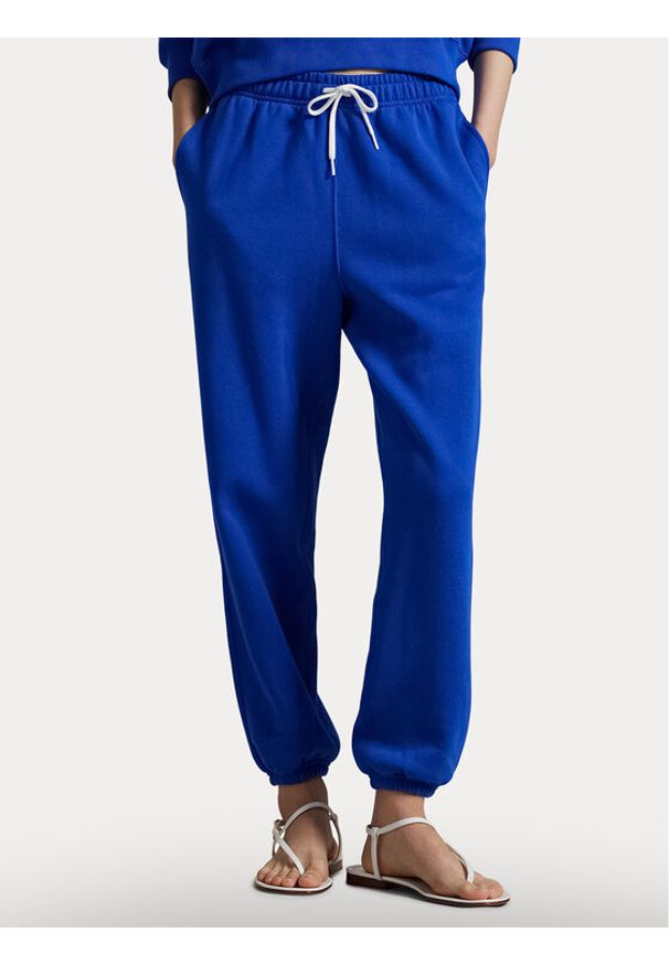 Polo Ralph Lauren Spodnie dresowe 211971700006 Niebieski Tapered Fit. Kolor: niebieski. Materiał: bawełna