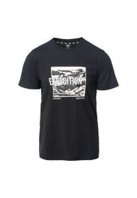 Hi-tec - T-shirt Męski Z Krótkim Rękawem Reman. Kolor: czarny. Długość rękawa: krótki rękaw. Długość: krótkie