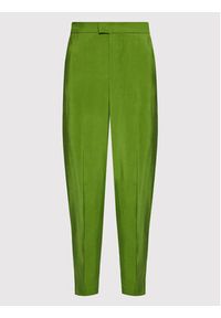 United Colors of Benetton - United Colors Of Benetton Spodnie materiałowe 4NTMDF00Y Zielony Regular Fit. Kolor: zielony. Materiał: materiał, wiskoza #6