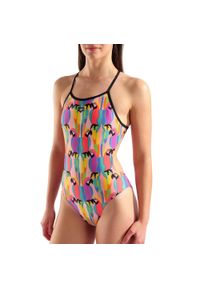 Strój Kąpielowy Damski Arena Tropical Delight Swimsuit. Kolor: różowy. Materiał: materiał #1