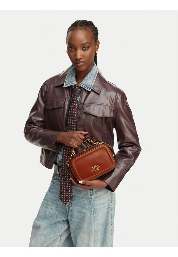 Karl Lagerfeld - KARL LAGERFELD Torebka B1W30269 Brązowy. Kolor: brązowy. Materiał: skórzane