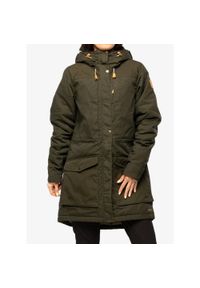 Fjällräven - Kurtka ocieplana damska Fjallraven Singi Wool Padded Parka. Kolor: zielony. Sport: turystyka piesza #1