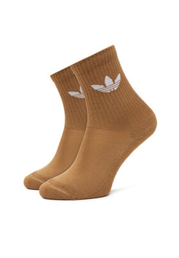Adidas - adidas Zestaw 6 par wysokich skarpet unisex Trefoil Cushion JY2678 Kolorowy. Materiał: materiał, bawełna. Wzór: kolorowy