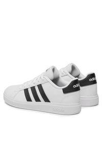 Adidas - adidas Sneakersy Grand Court Lifestyle Tennis Lace-Up Shoes GW6511 Biały. Kolor: biały. Materiał: skóra