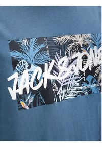 Jack & Jones T-Shirt Hawaii 12269324 Niebieski Standard Fit. Kolor: niebieski. Materiał: bawełna #4