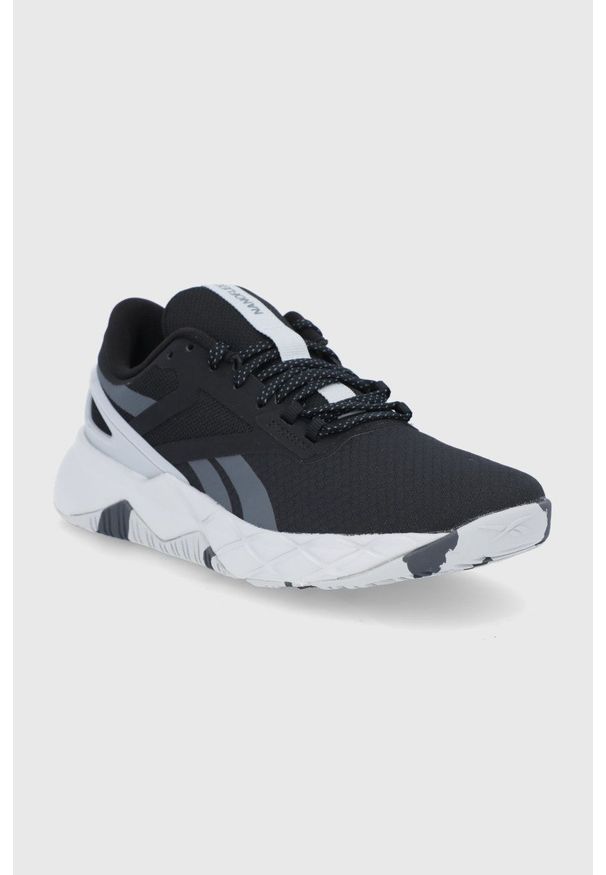 Reebok - Buty Nanoflex TR. Nosek buta: okrągły. Zapięcie: sznurówki. Kolor: czarny