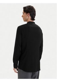 Hugo - HUGO Koszula Kaleb 50554719 Czarny Slim Fit. Kolor: czarny. Materiał: wiskoza #4