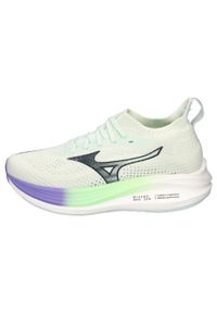 Mizuno - Buty do biegania damskie, Neo Zen. Kolor: biały, zielony, wielokolorowy. Materiał: syntetyk, materiał. Sport: bieganie