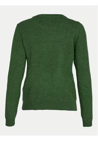 Vila Sweter Ril 14054177 Zielony Regular Fit. Kolor: zielony. Materiał: syntetyk, wiskoza