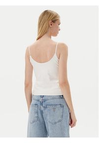 Guess Top V5GP22 J1314 Biały Slim Fit. Kolor: biały. Materiał: bawełna #3