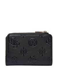 Guess Mały Portfel Damski Laurel II Slg SWPD74 59156 Czarny. Kolor: czarny. Materiał: skóra