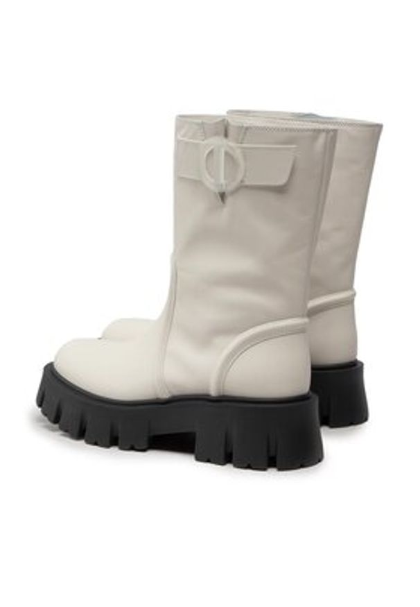 Iceberg Botki Comb 15 ID1968 Biały. Kolor: biały. Materiał: skóra