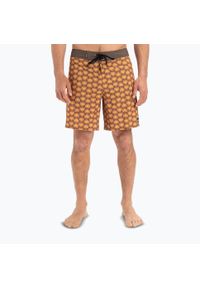 Szorty kąpielowe męskie Quiksilver Surfsilk Straight Leg 18". Kolor: pomarańczowy