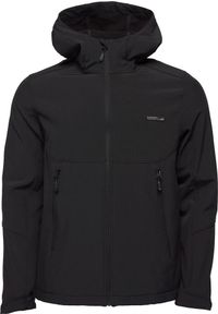 LUCAS - Kurtka Softshell Lucas dla Mężczyzn 2XL - Wodoodporna i Oddychająca. Kolor: czarny. Materiał: elastan, poliester. Sport: turystyka piesza