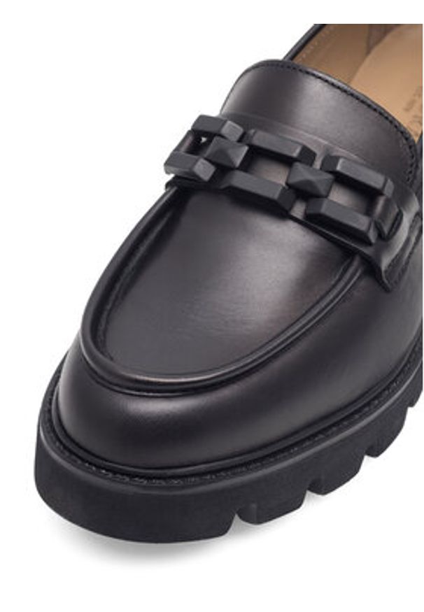 Badura Loafersy TROPEA-E23-28188PE Czarny. Kolor: czarny. Materiał: skóra