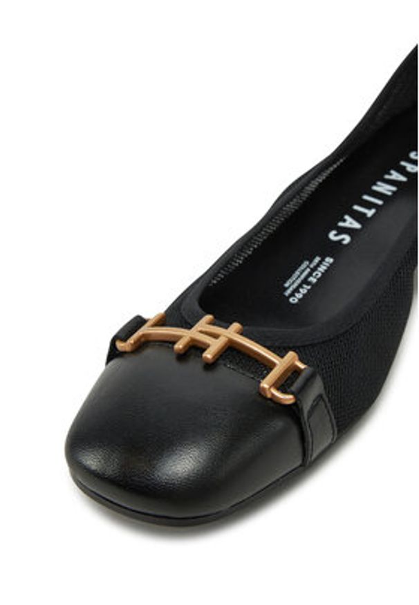 Hispanitas Półbuty HV253992 Czarny. Kolor: czarny. Materiał: skóra