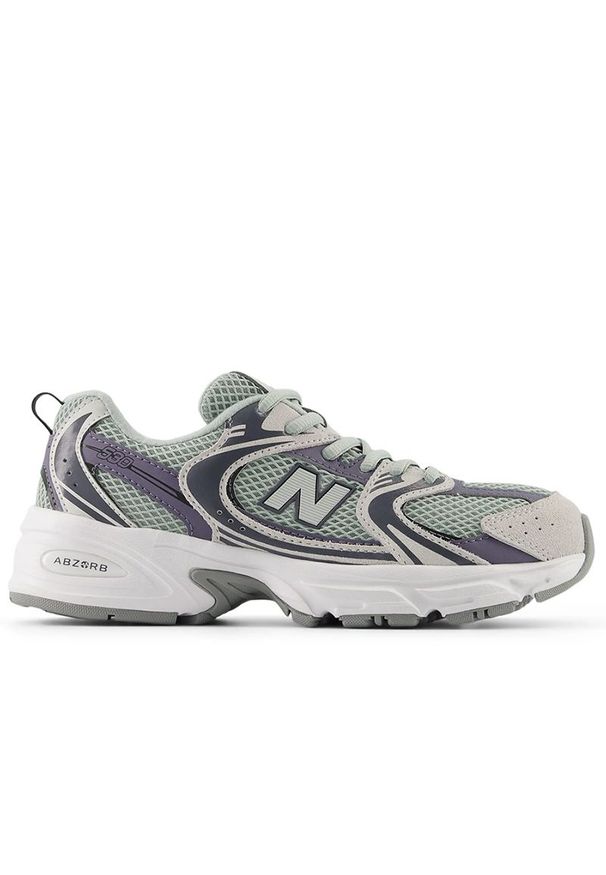 Buty młodzieżowe New Balance G5306J4 - szare. Kolor: szary. Materiał: guma, skóra. Szerokość cholewki: normalna