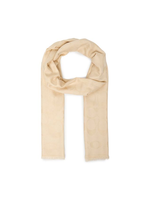 Szalik Coach. Kolor: beżowy