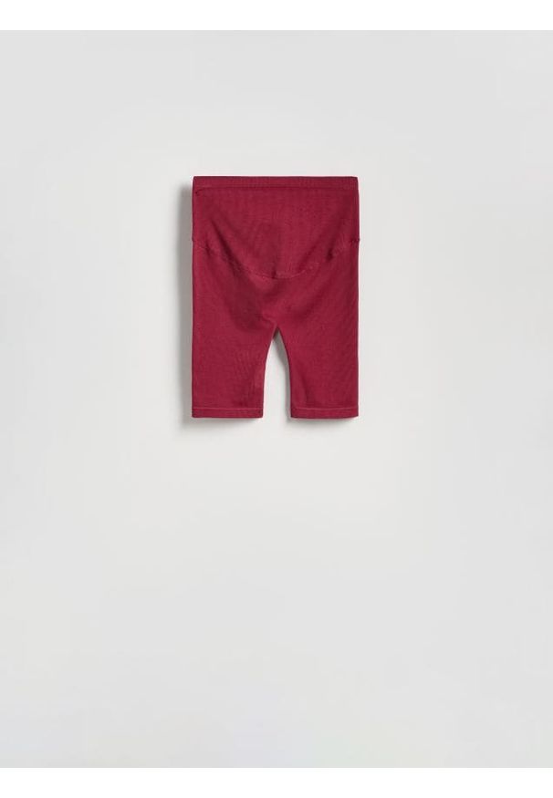 Reserved - Sportowe kolarki - bordowy. Kolor: czerwony. Materiał: tkanina. Styl: sportowy