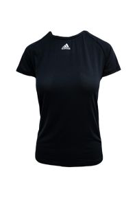 Adidas - Podkoszulek adidas Performance, Kobiety. Kolor: czarny. Materiał: poliester, materiał #1