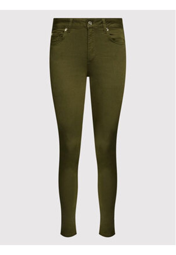 Liu Jo Spodnie materiałowe WF2362 T7144 Zielony Skinny Fit. Kolor: zielony. Materiał: materiał, syntetyk