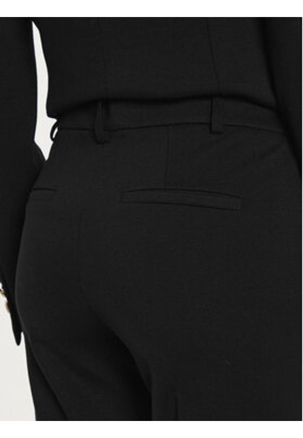 Marella Chinosy Gemma 2423786054 Czarny Slim Fit. Kolor: czarny. Materiał: wiskoza