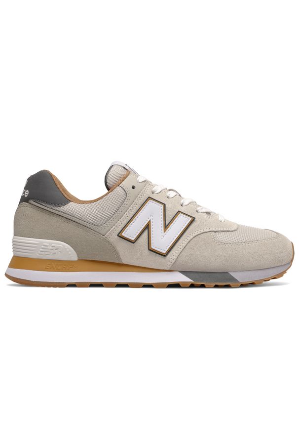New Balance ML574PO2. Materiał: syntetyk, materiał, zamsz. Szerokość cholewki: normalna. Model: New Balance 574. Sport: turystyka piesza