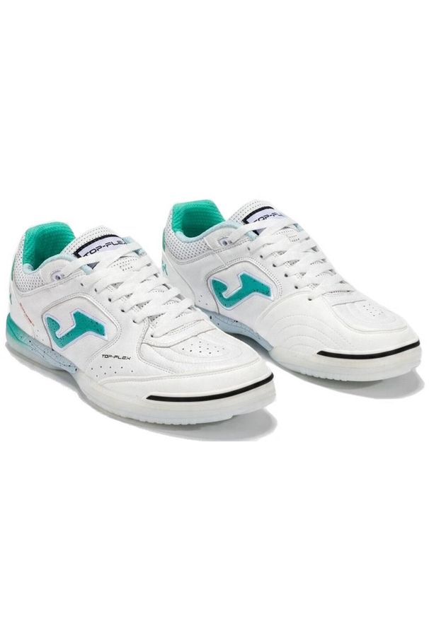 Buty do piłki nożnej halowej męskie Joma Top Flex. Kolor: biały. Sport: piłka nożna