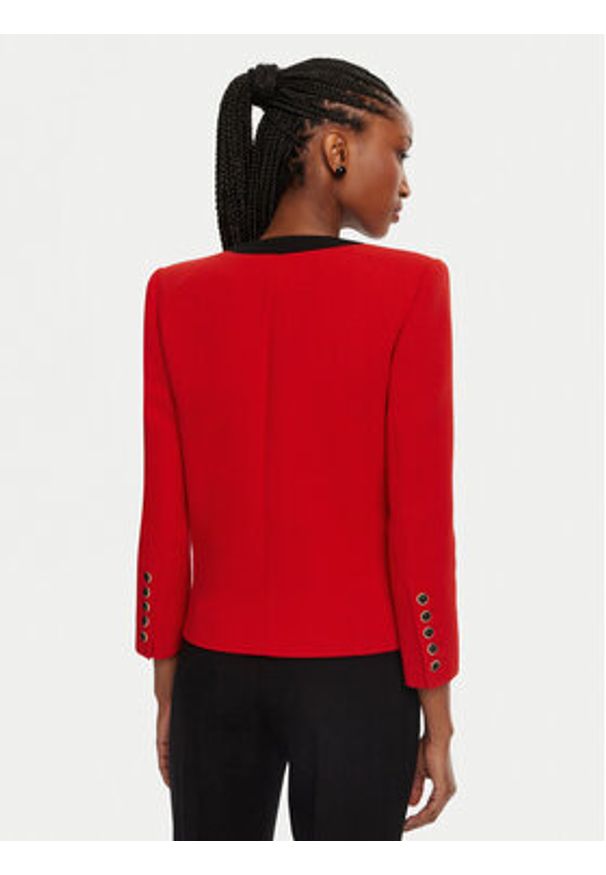 Balmain Marynarka DF1SM370WB86 Czerwony Regular Fit. Kolor: czerwony. Materiał: wełna