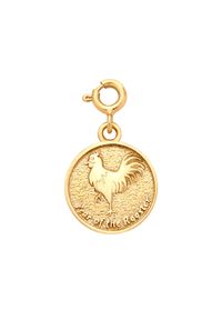 MOKOBELLE - Bransoletka z monetą z chińskim zodiakiem - KOGUT. Materiał: pozłacane. Kolor: złoty