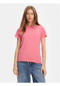 Guess T-Shirt W4YI10 J1314 Różowy Regular Fit. Kolor: różowy. Materiał: bawełna