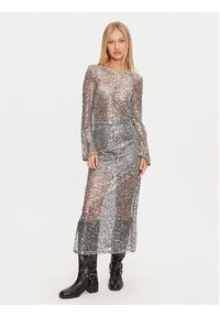 Noisy may - Noisy May Bluzka Paila 27032022 Srebrny Relaxed Fit. Kolor: srebrny. Materiał: syntetyk #6