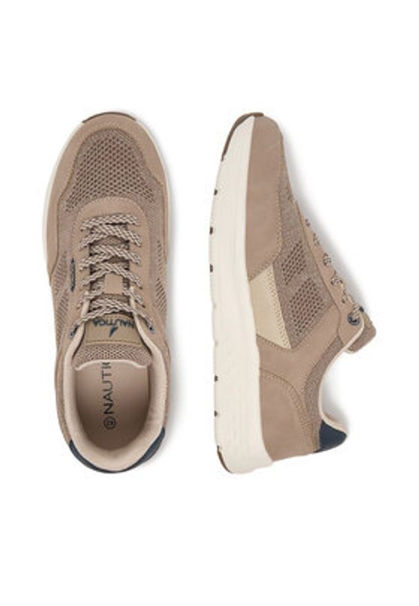 Nautica Sneakersy CWBEO-BASILIO-02 Beżowy. Kolor: beżowy. Materiał: materiał