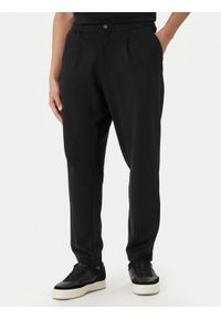 Calvin Klein Spodnie materiałowe LV04LF607G Czarny Tapered Fit. Kolor: czarny. Materiał: wiskoza #1