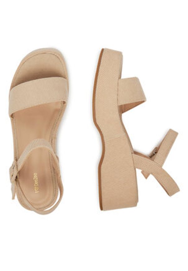 DeeZee Sandały DXJ220515 Beżowy. Kolor: beżowy. Materiał: materiał