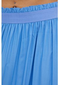 only - Only spódnica maxi rozkloszowana. Kolor: niebieski. Materiał: tkanina, włókno, materiał #4